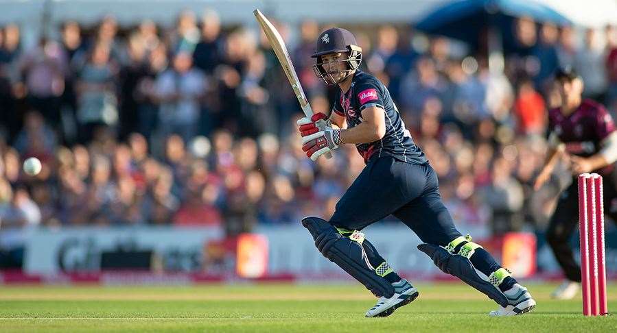 Ollie Robinson in action for Kent Spitfires against Somerset last year Picture: Ady Kerry
