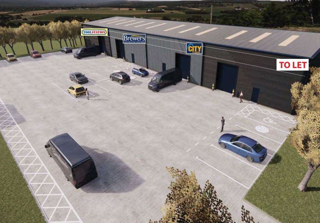 City Plumbing, Brewers decorating centre and Toolstation will be moving into the units in Broomfield, Herne Bay. Pic: Core Commercial