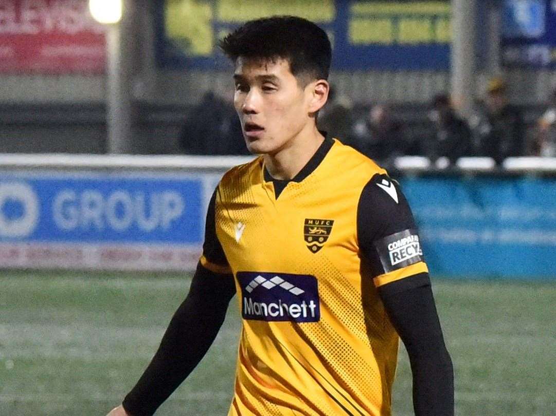 Maidstone United midfielder Bivesh Gurung. Picture: Steve Terrell