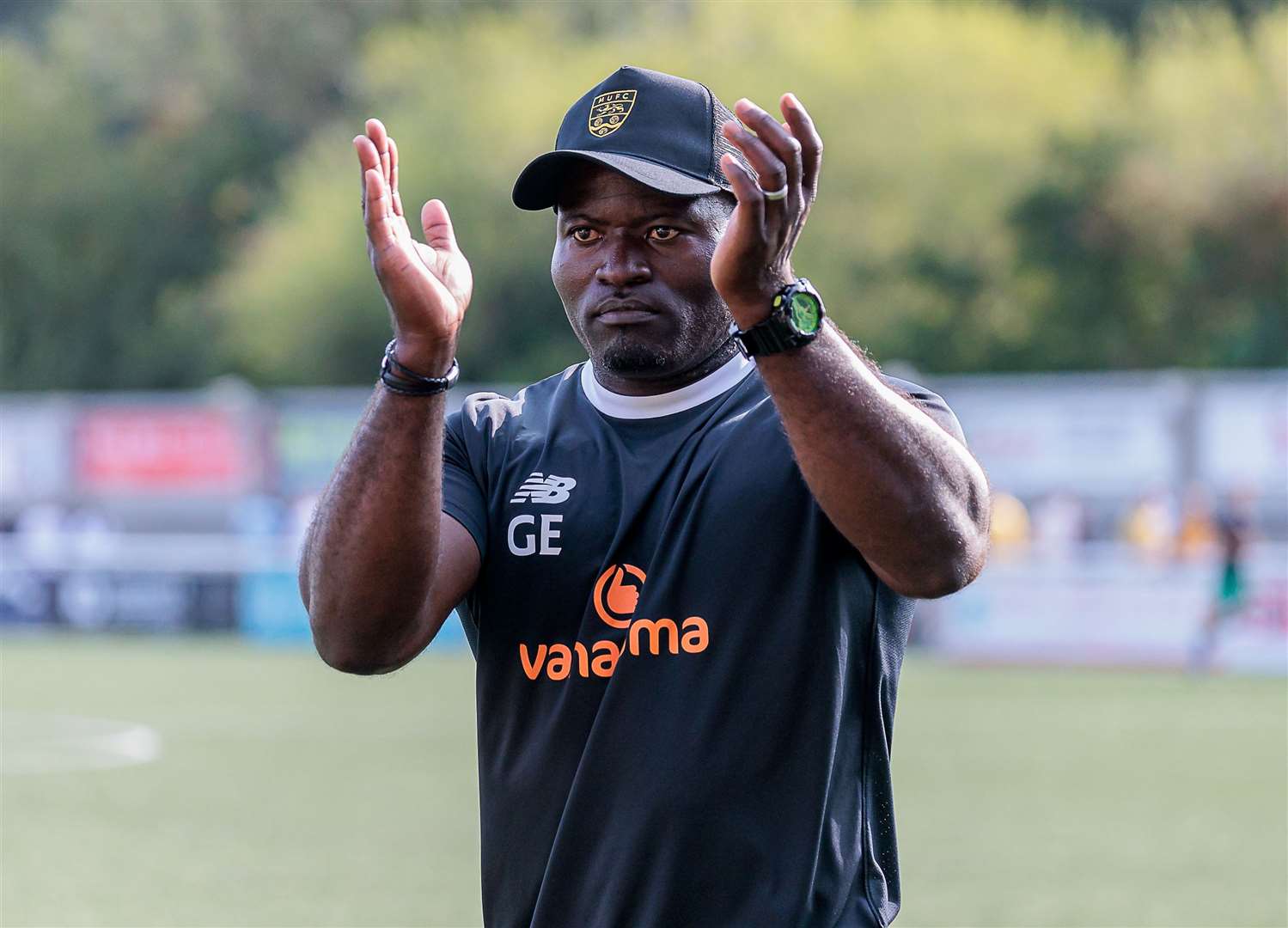 Maidstone United manager George Elokobi. Picture: Helen Cooper