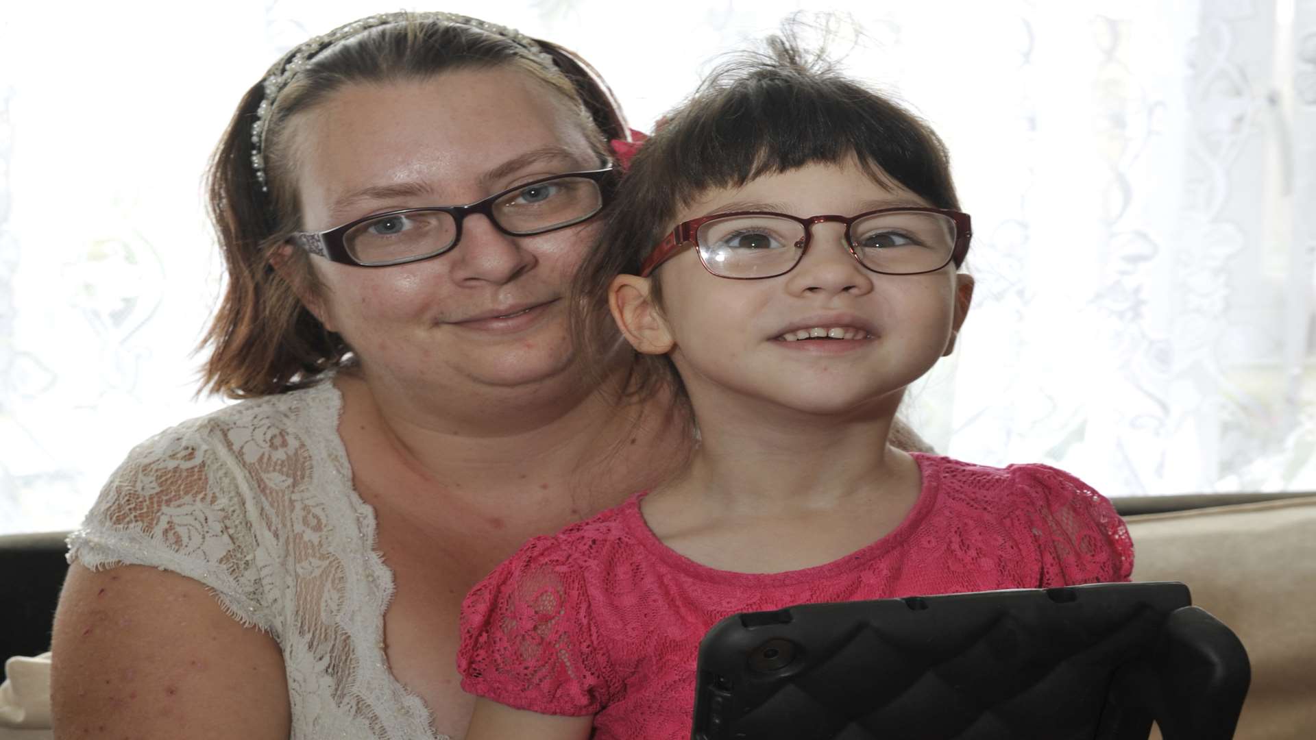 Mother Amy Shrubsole with her daughter Katherine.