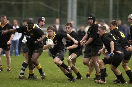 DRAMATIC RECOVERY: Action from Lordswood's match against Old Dunstonians on Saturday. Picture: MATT READING