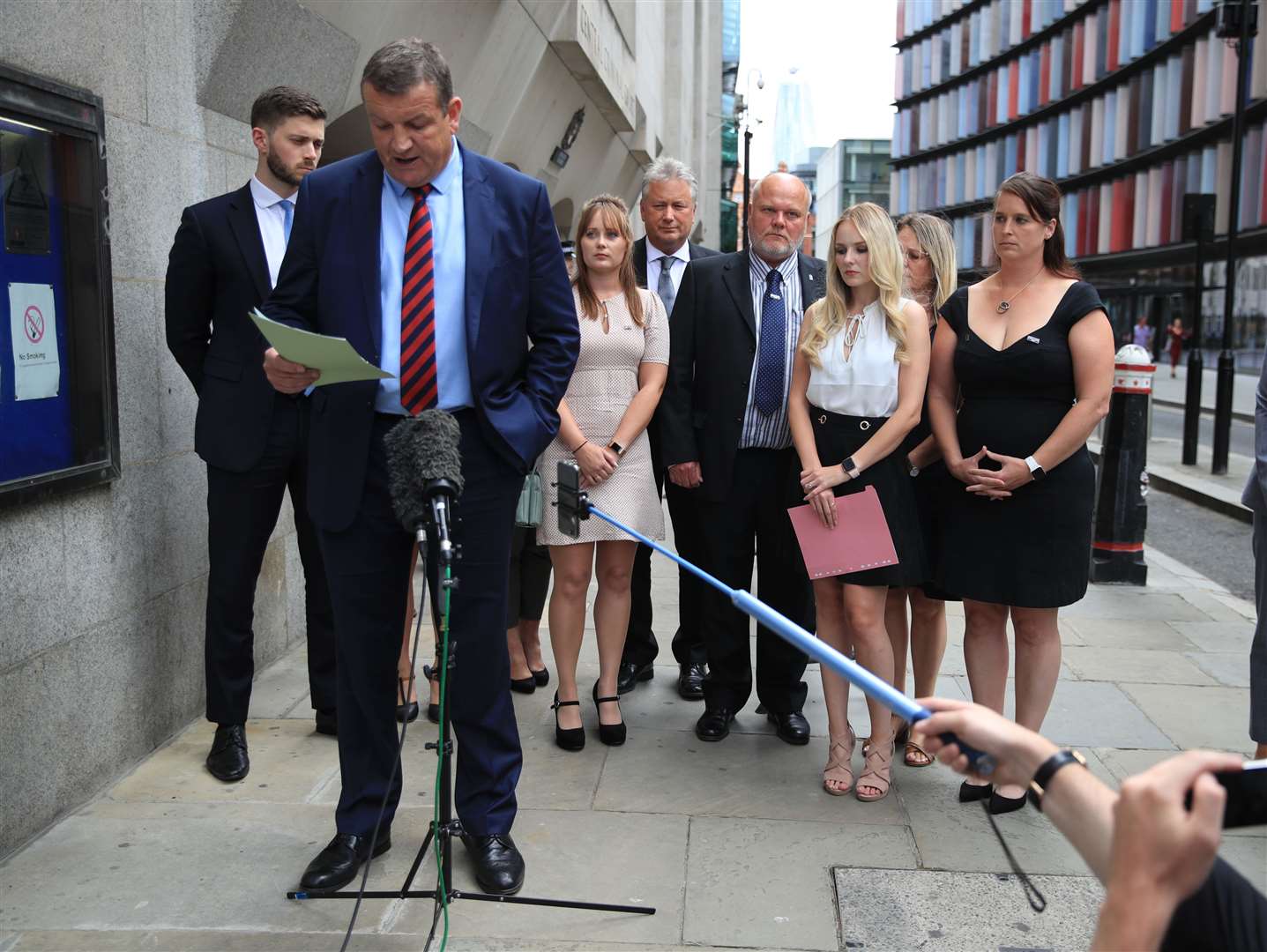 Thames Valley Police senior investigating officer, Detective Superintendent Stuart Blaik speaks to the media (Aaron Chown/PA)