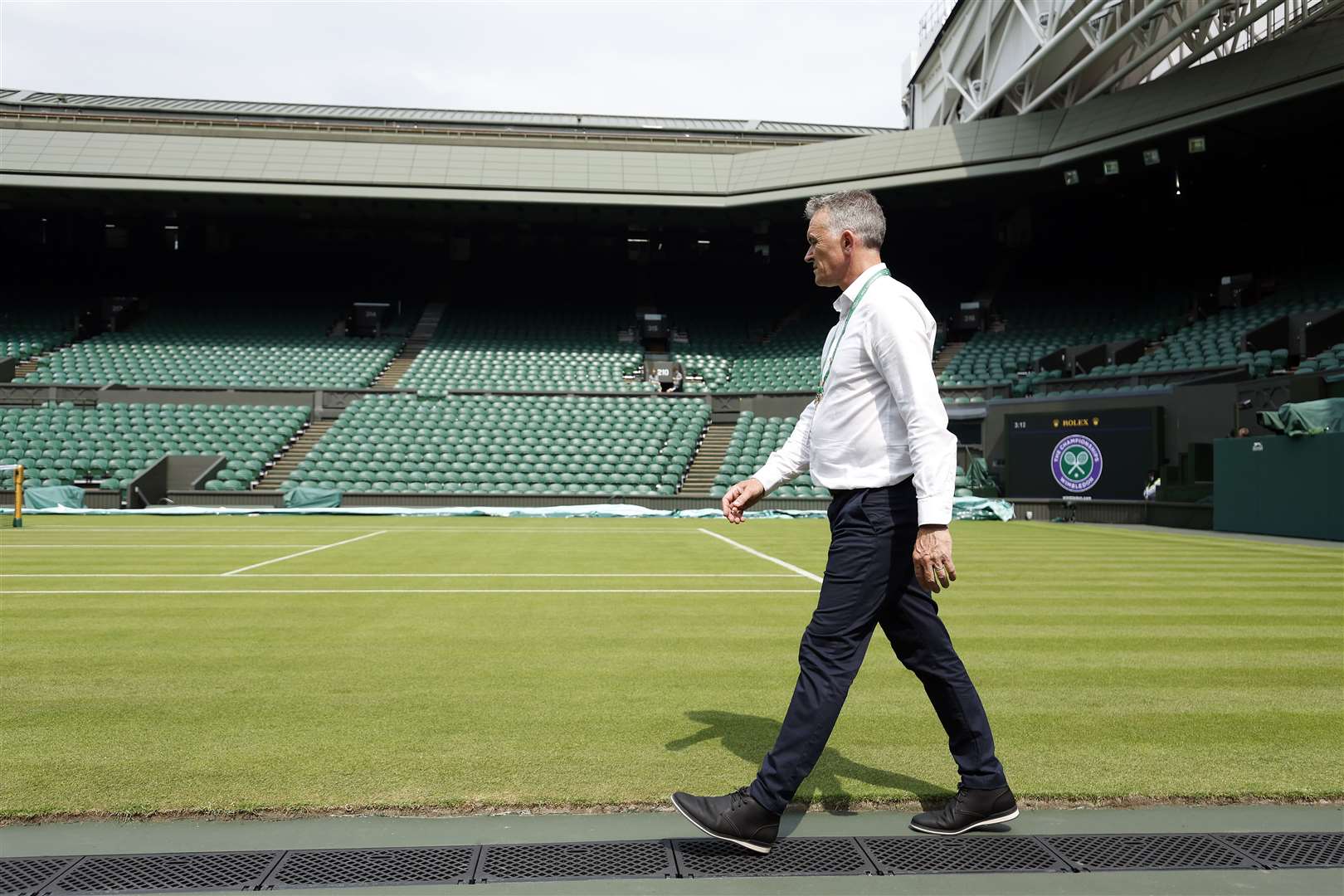 Head of Courts and Horticulture at Wimbledon Neil Stubley (Steven Paston/PA)