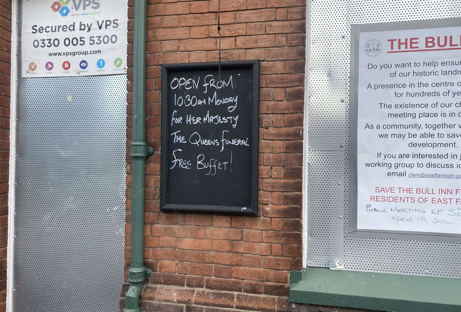 The last time the pub was open was September last year at the time of the Queen’s funeral