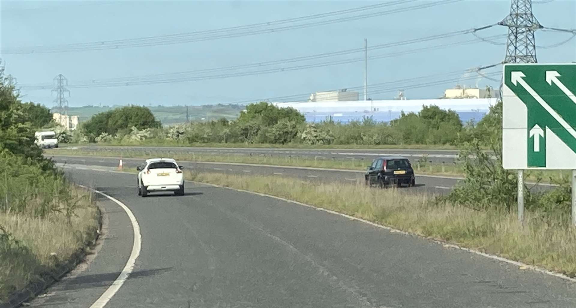 The slip road from the Grovehurst Roundabout onto the Sheppey-bound A249. Picture: John Nurden