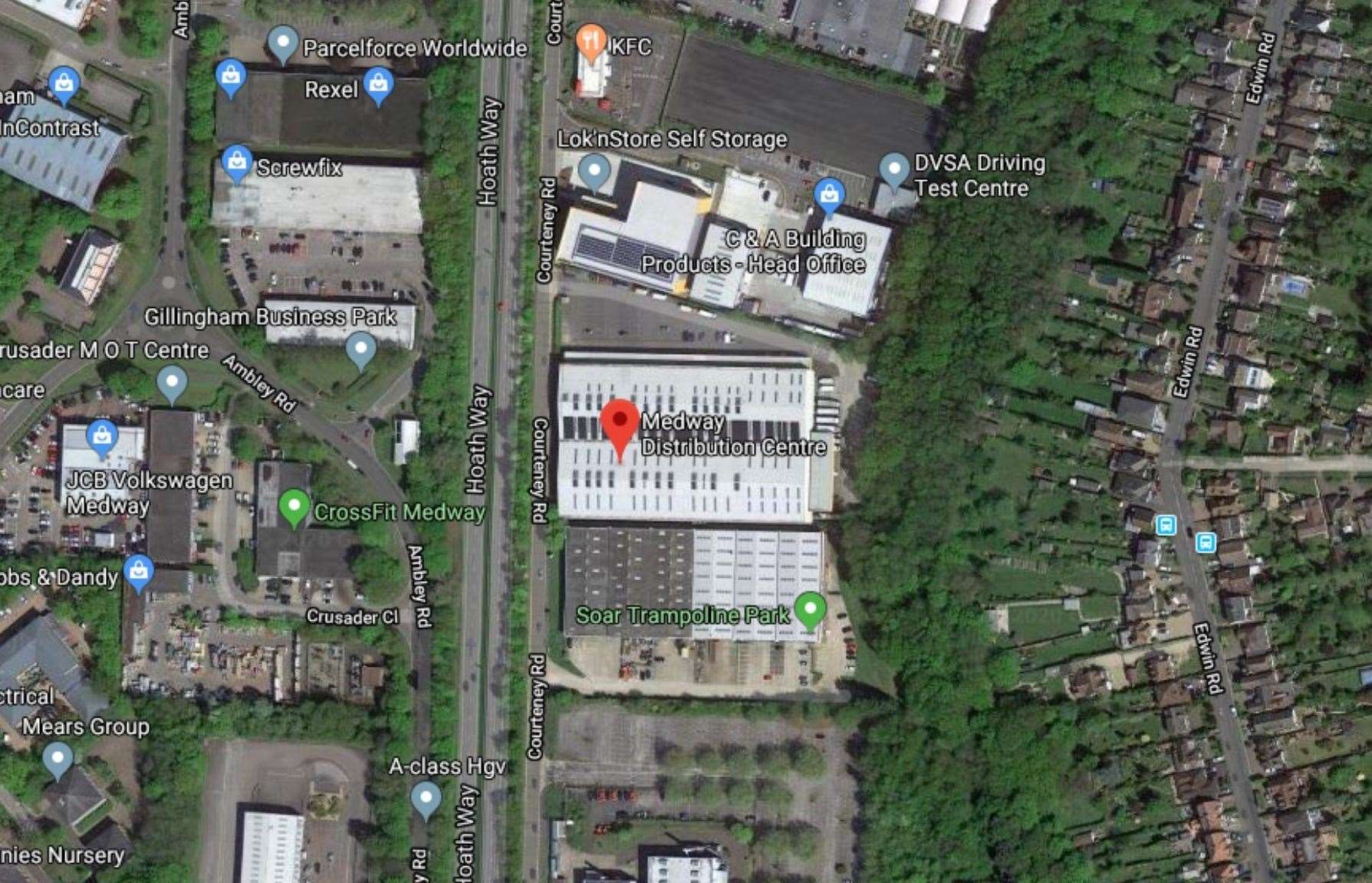 The location of the indoor track. Picture: Google Maps