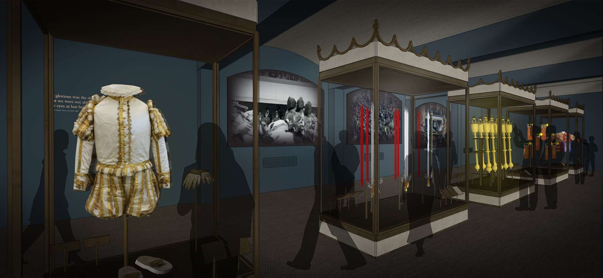 The Procession Room will include the court suit worn at the Coronation of George IV (Historic Royal Palaces/PA)