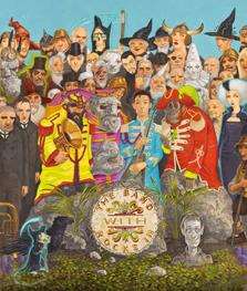 A Discworld parody of a famous Beatles cover is among the artworks on display at Maidstone Museum