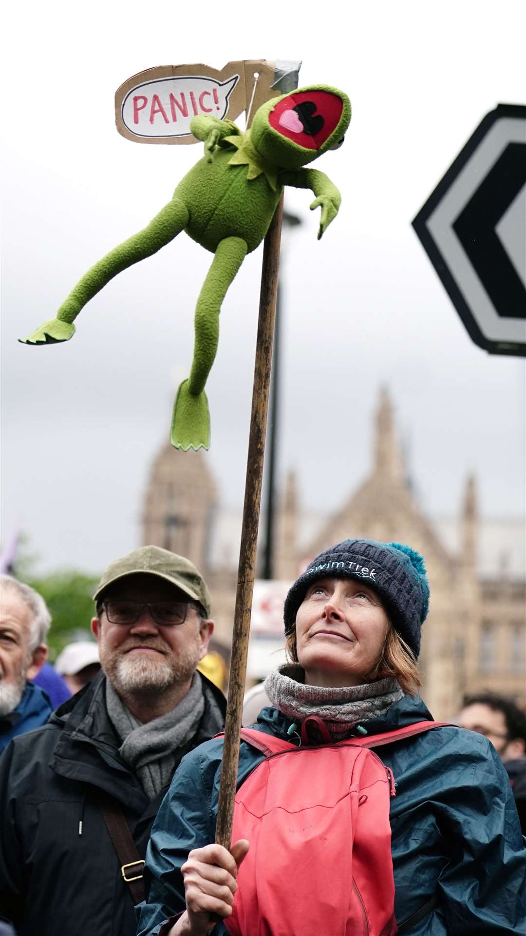 An Extinction Rebellion rally on the first day of the protests (Jordan Pettitt/PA)