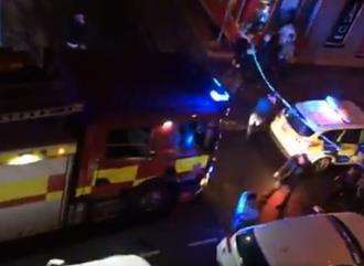 Emergency services at Blake’s nightclub in Queen Street, Gravesend