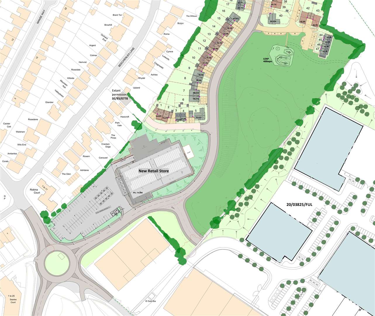 The land is close to Junction 3 of the M25 and adjacent to the A20/M20 east-west route