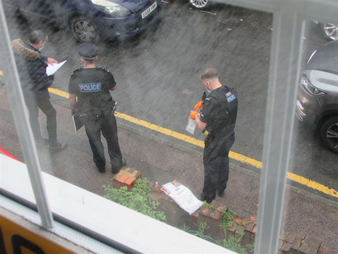 Police in Kingsley Road, Maidstone