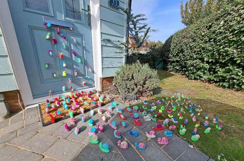 More than 200 snails have been made for this year's Halloween celebration. Picture: Suzanne Crow