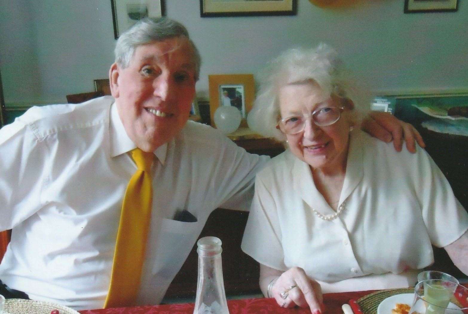 Iain and Doris Taylor, celebrating their golden wedding anniversary in 2020. Picture: Liz Sharp