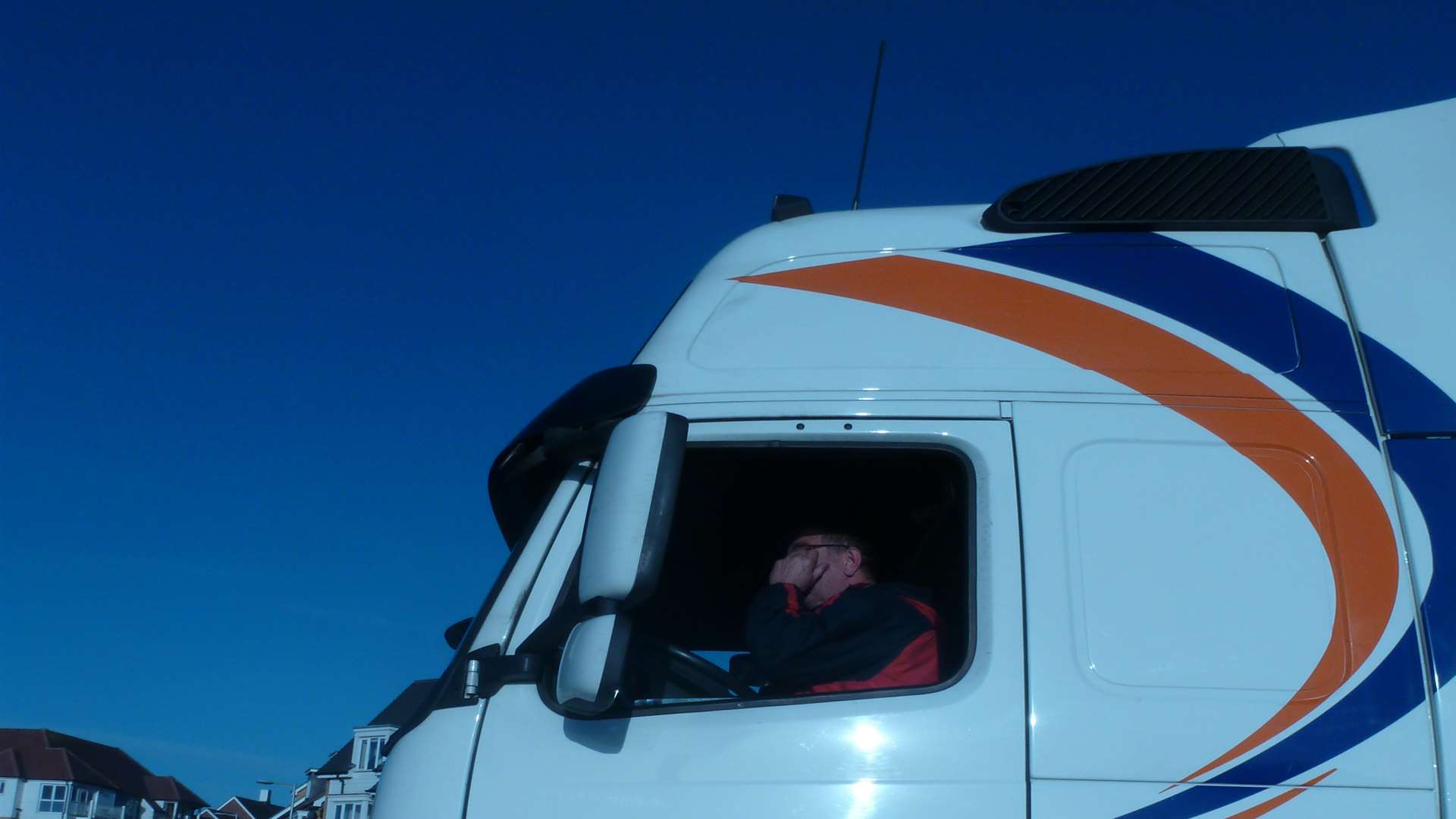 The driver of the lorry which got stuck in David Henderson Avenue, Repton Park, Ashford,