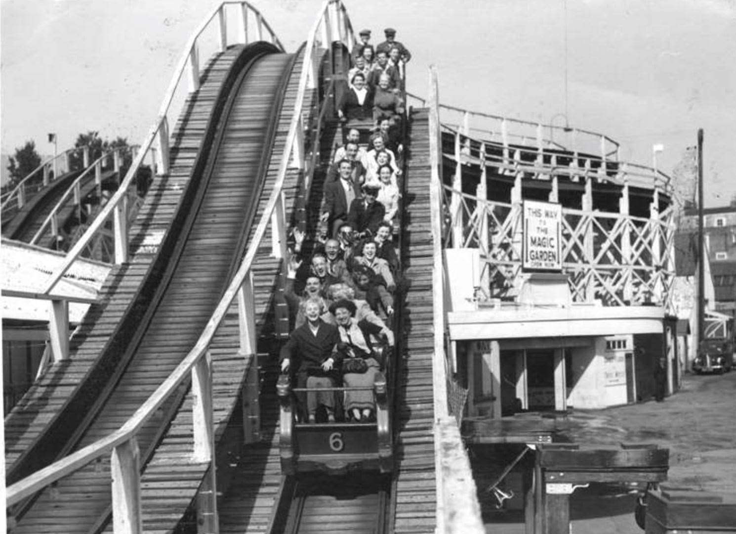 The Scenic Railway in the 1970s. Picture: John Hutchinson