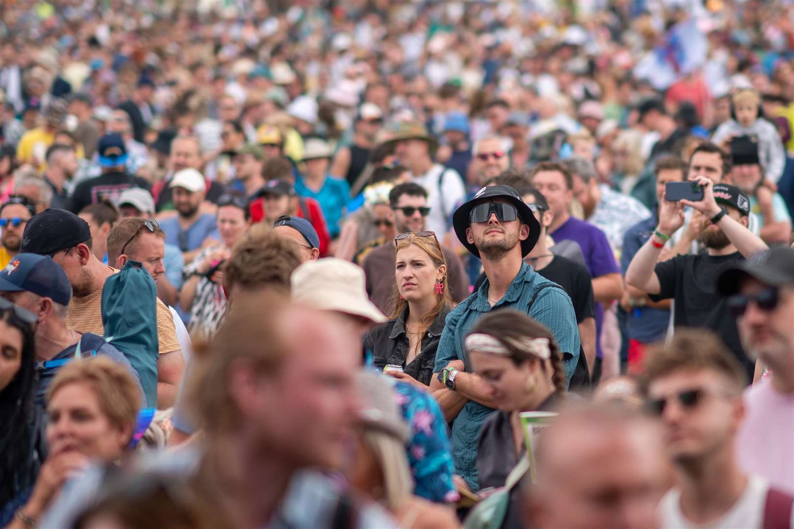 Revellers are enjoying diverse acts across several stages (Ben Birchall/PA)