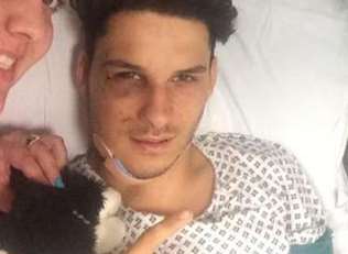 Mentesh Mouherrem posted a hospital selfie on Facebook after the crash