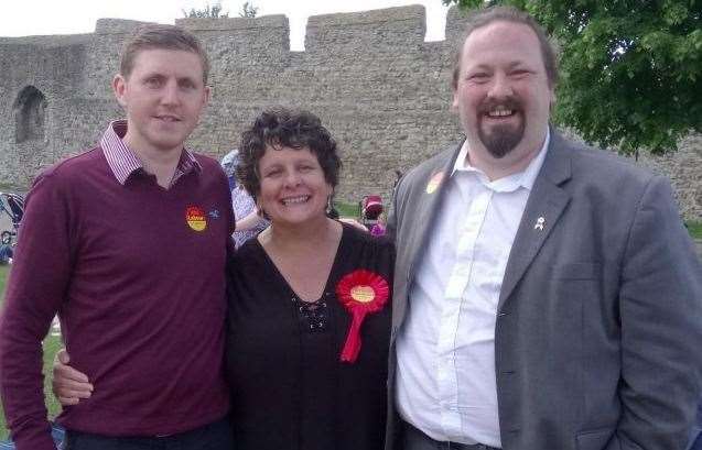 Councillor Teresa Murray (centre) lives in City Way and will be looking into the issue