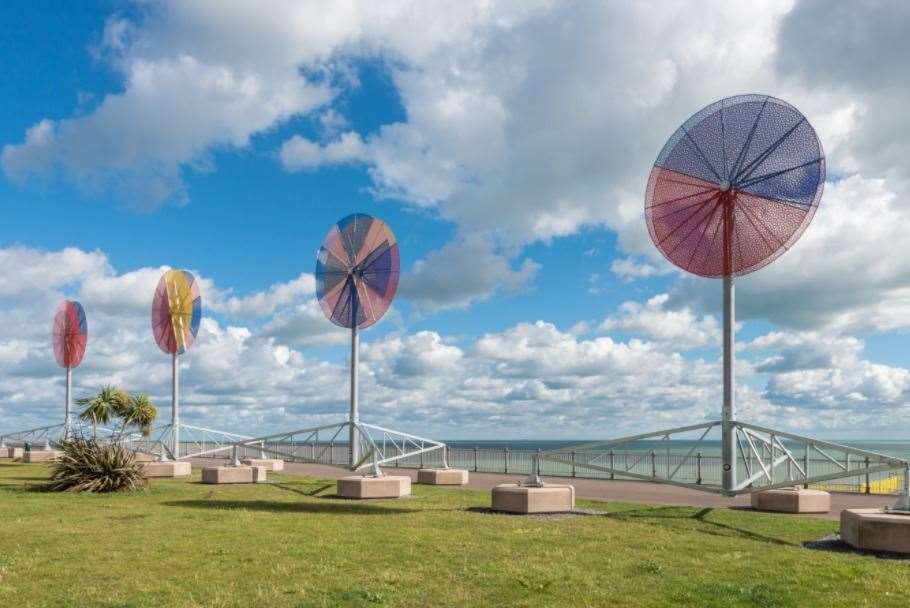 Beacons has been unveiled on Ramsgate's East Cliff. Picture: John Sainsbury