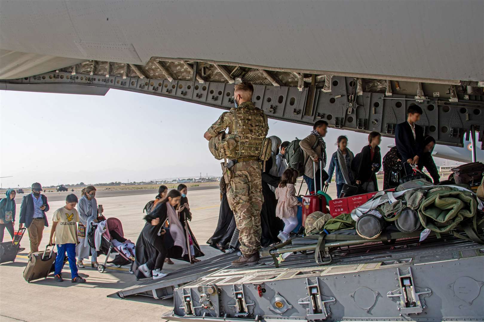 The British Army has been flown out to help move people from Afghanistan to the UK (LPhot Ben Shread/MoD Crown copyright/PA)