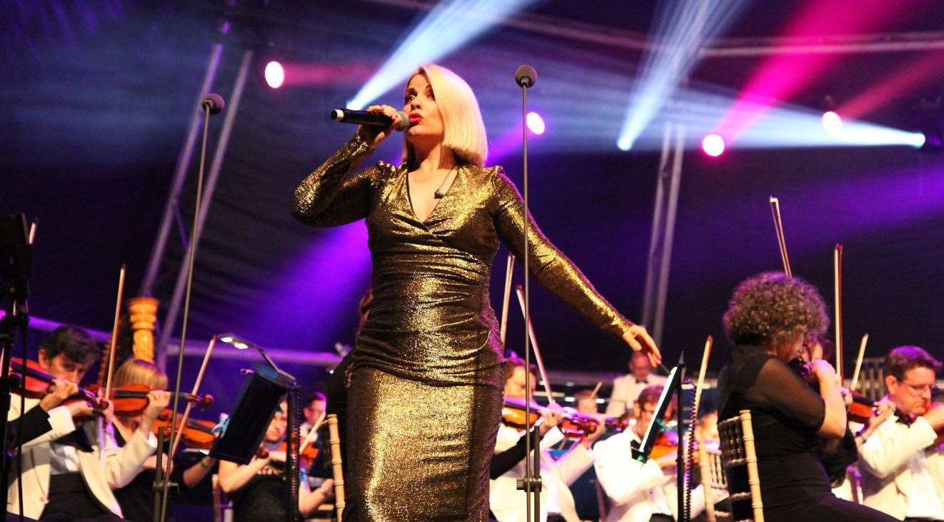 Louise Dearman performs at the Leeds Castle Concert