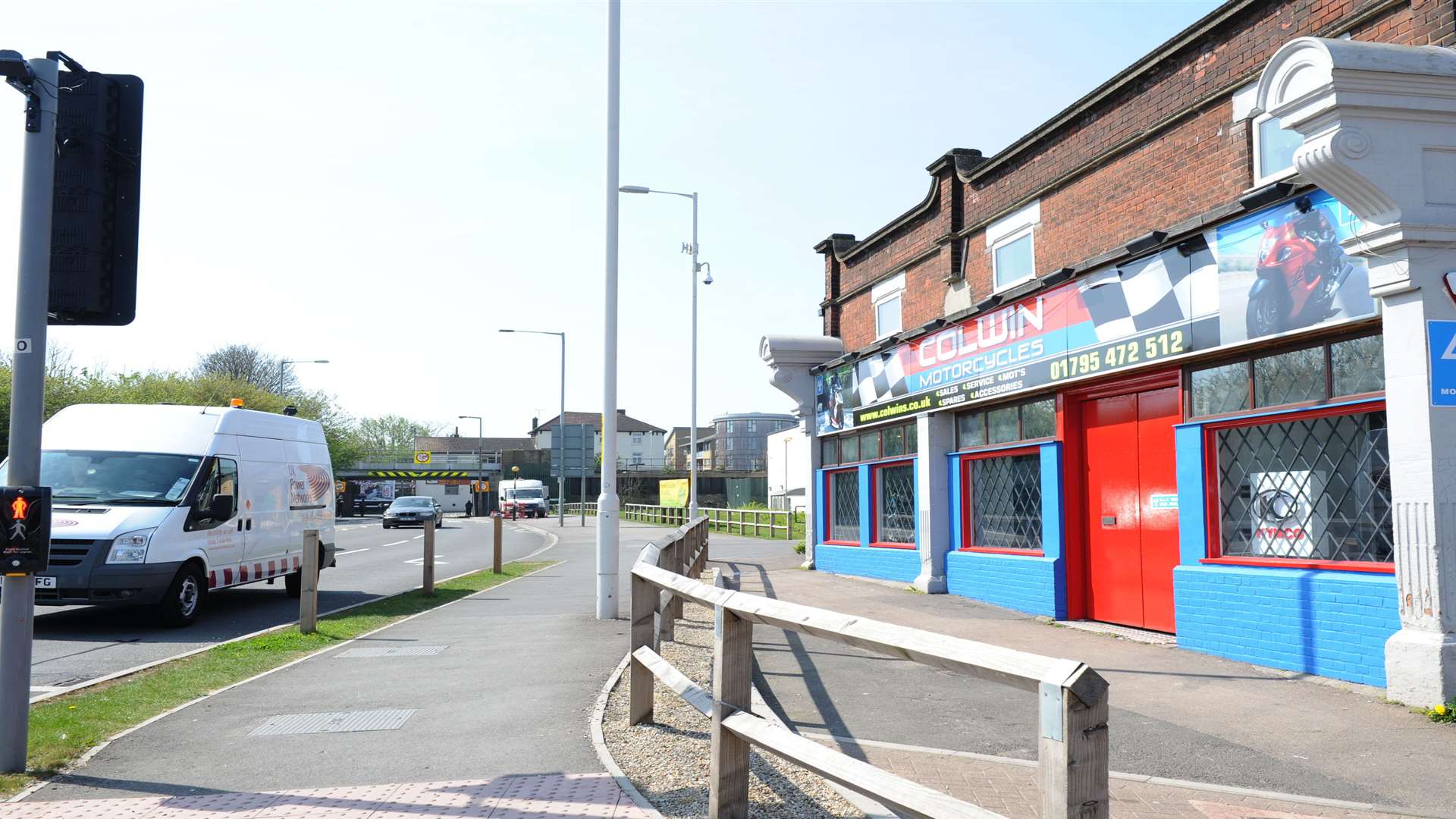 Milton Road, Sittingbourne, at the junction with Mill Way