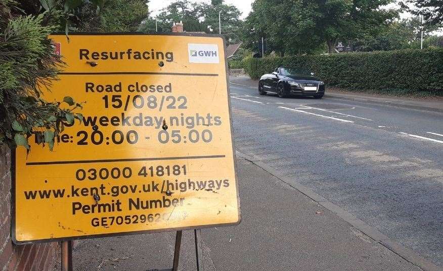 Bapchild stretch of A2 set to close for resurfacing works