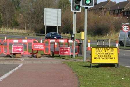 Templer Way heading towards The Drover's roundabout.