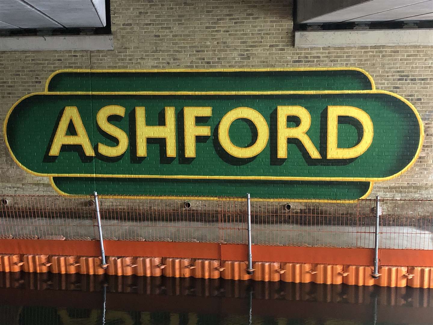 The first mural has been painted on the walls of the underpass by artist Lionel Stanhope. Picture: Network Rail (8029239)