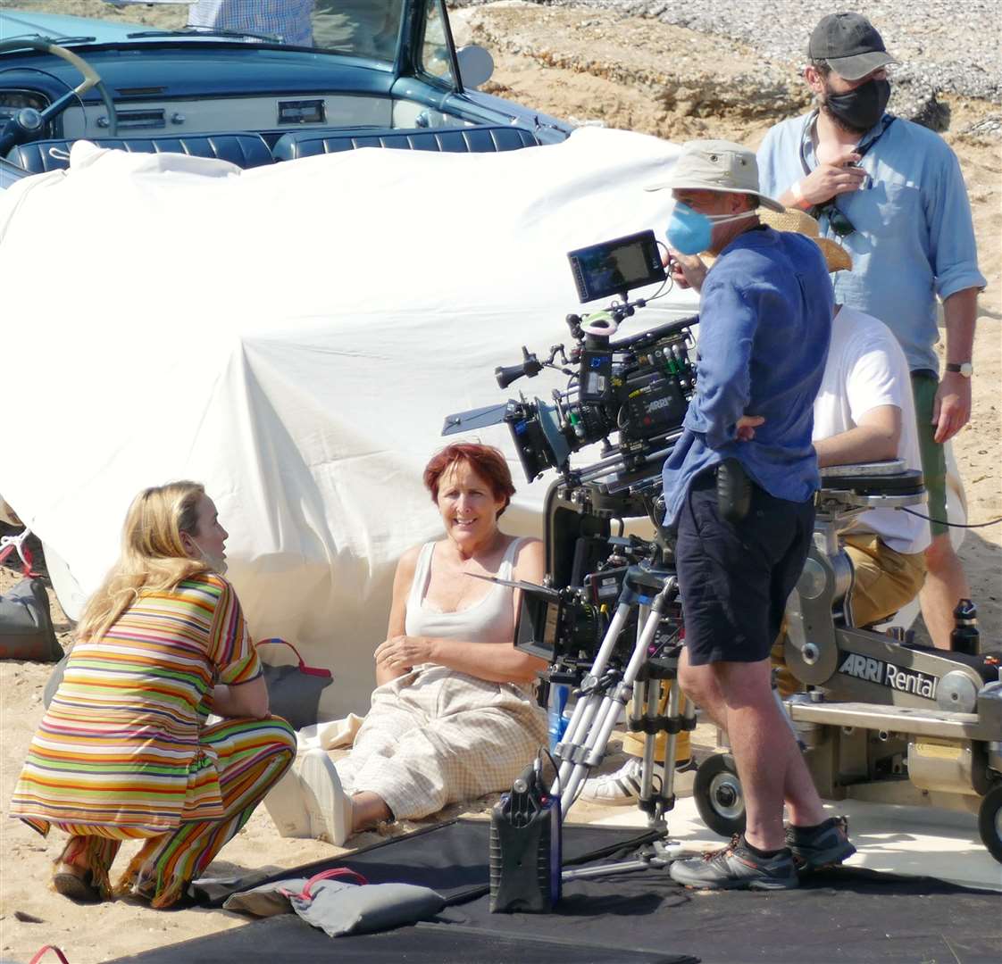 Jodie Comer and Fiona Shaw film Killing Eve in Cliftonville, Margate. Picture: Frank Leppard Photography (49372377)