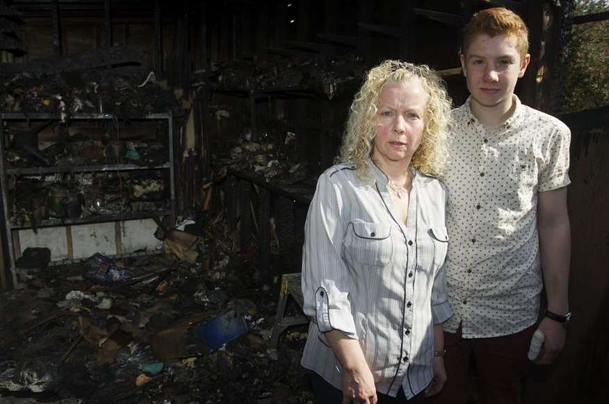 Edward Hawkins with mother Carol