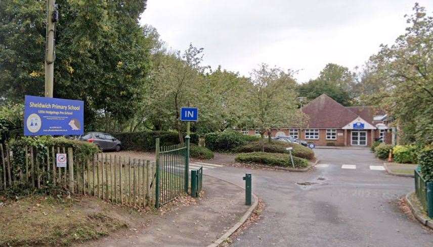 Sheldwich Primary School in Lees Court Road. Picture: Google