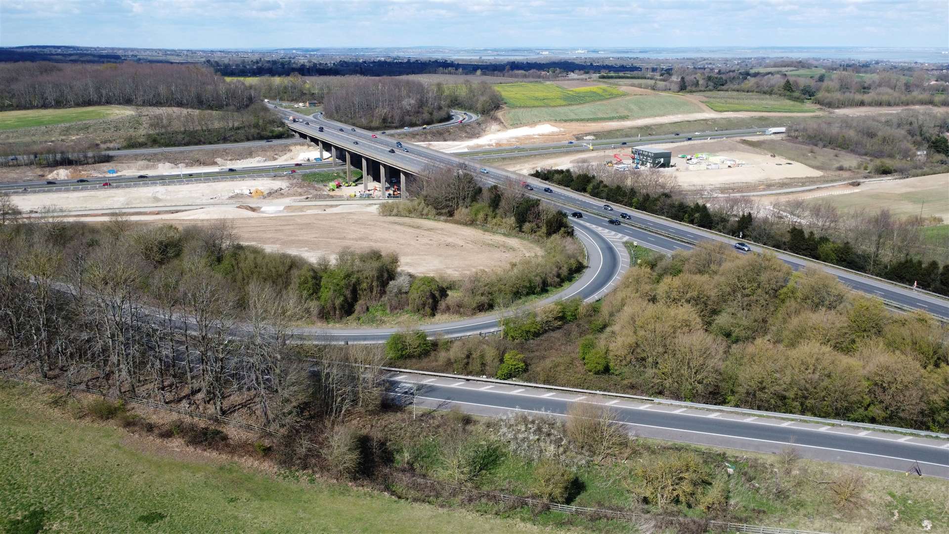 The M2 crossing the A249 at Stockbury, Sittingbourne Picture: Barry Goodwin