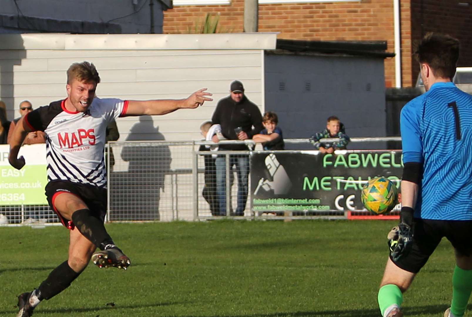 Deal Town's Aaron Millbank this season in action. Picture: Paul Willmott