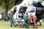 Woman airlifted to hospital
