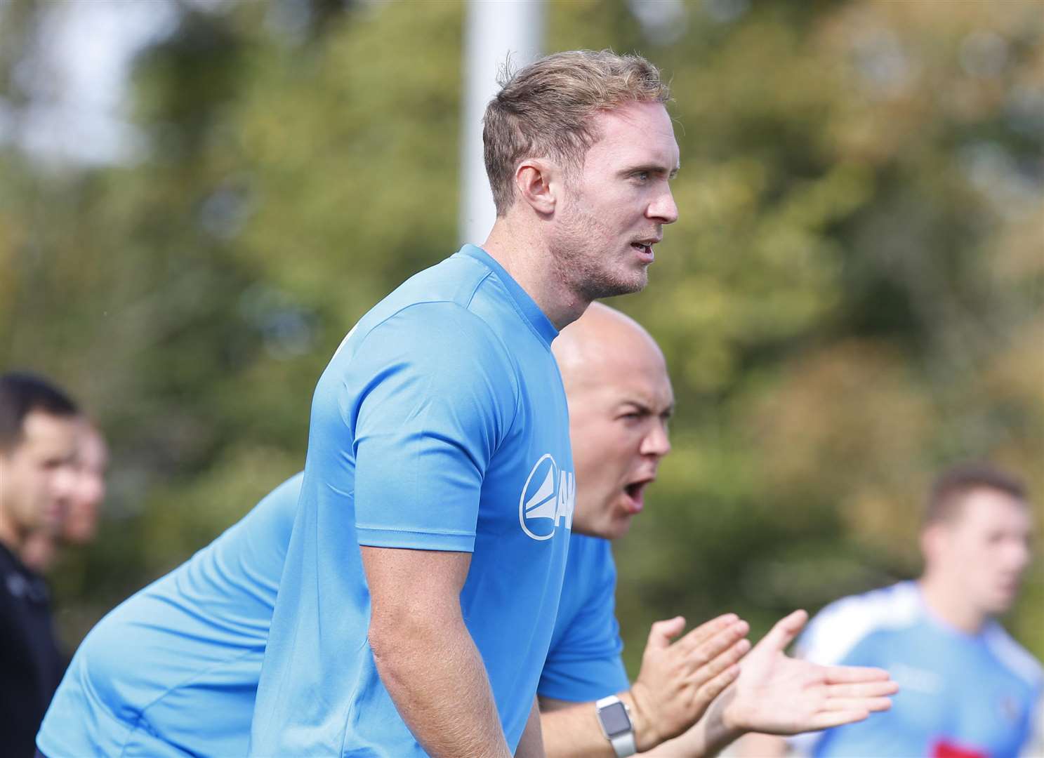 Maidstone United manager Harry Wheeler with assistant boss Tristan Lewis Picture: Andy Jones