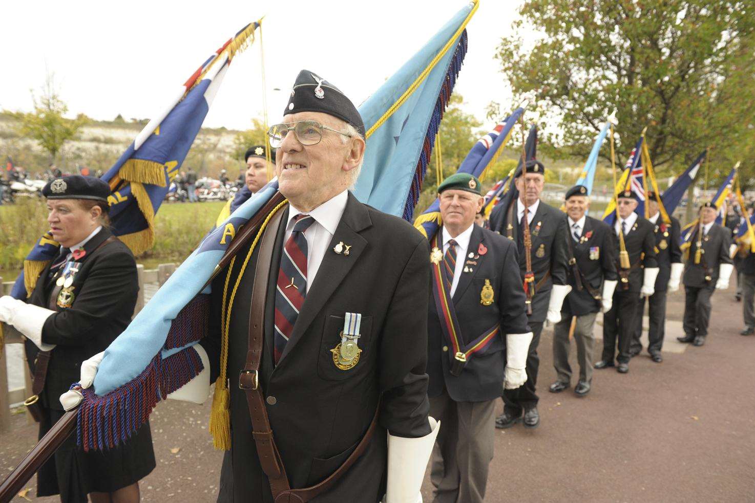 The parade around the shopping centre