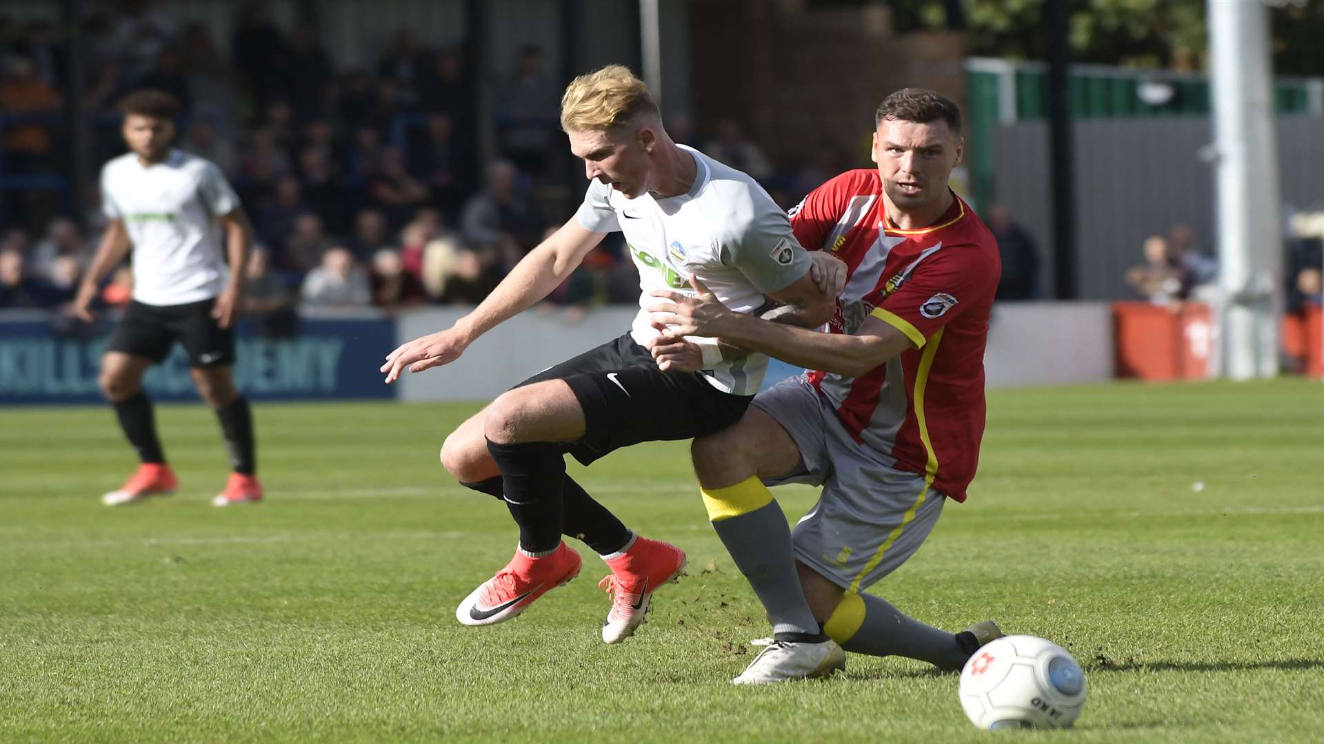 Mitch Pinnock tries to escape the Solihull defence. Picture: Tony Flashman