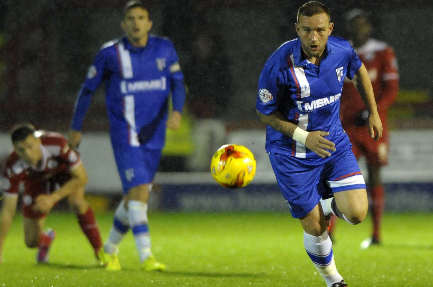 Danny Kedwell in action against Crawley Town Picture: Barry Goodwin