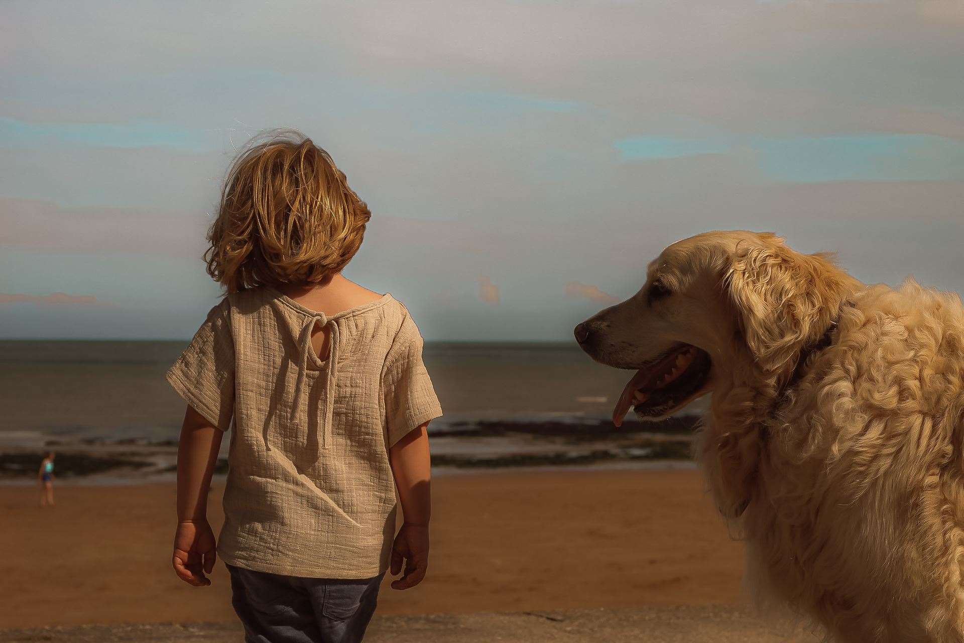 Ollie with his little human