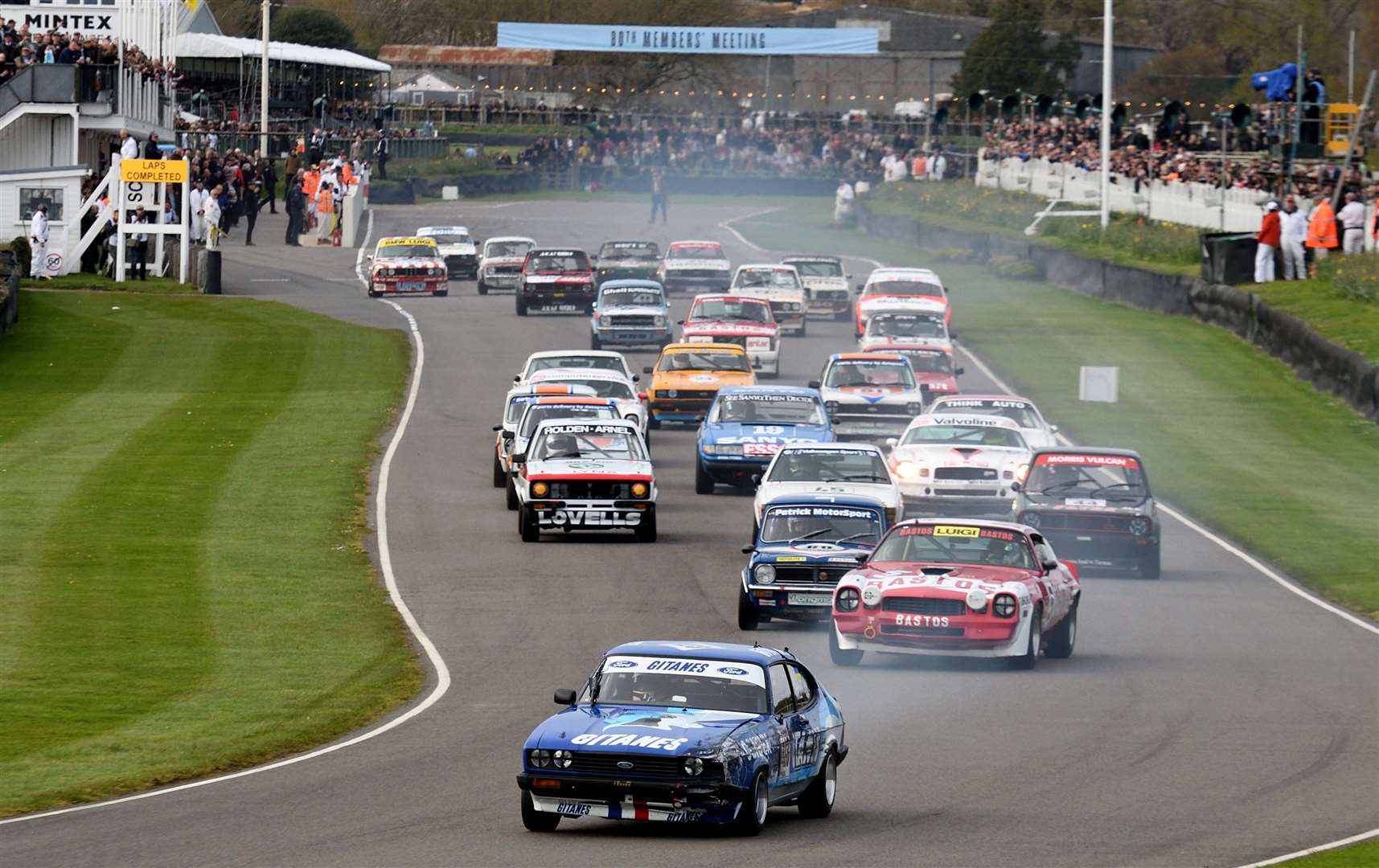 Jake Hill takes the lead at the start of the Gordon Spice Trophy final. Picture: Simon Hildrew