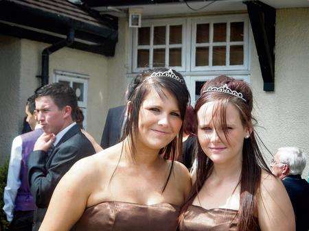 Nia McCarthy (left) and her sister Bethany (right) was seriously injured in a car crash back in August.