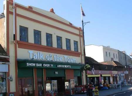 The site the proposed nightclub in the town's Central Parade