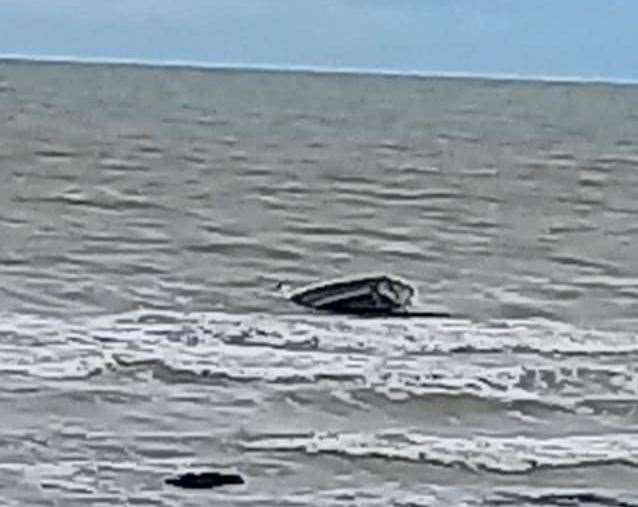 Parts of the vessle and its contents were found on the shore in Broadstairs. Picture: HM Coastguard Margate