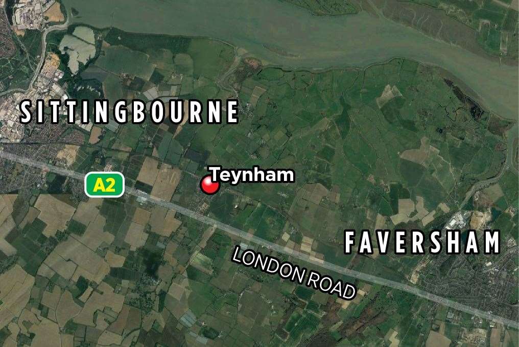 The A2 runs through Teynham between Faversham and Sittingbourne. Picture: KM Graphics