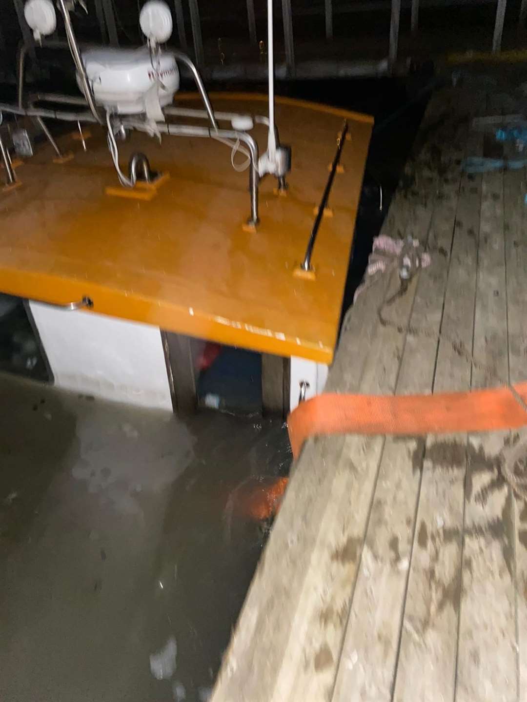 The sunk Gypsy Lea fishing boat. Picture: Whitstable Marine Services