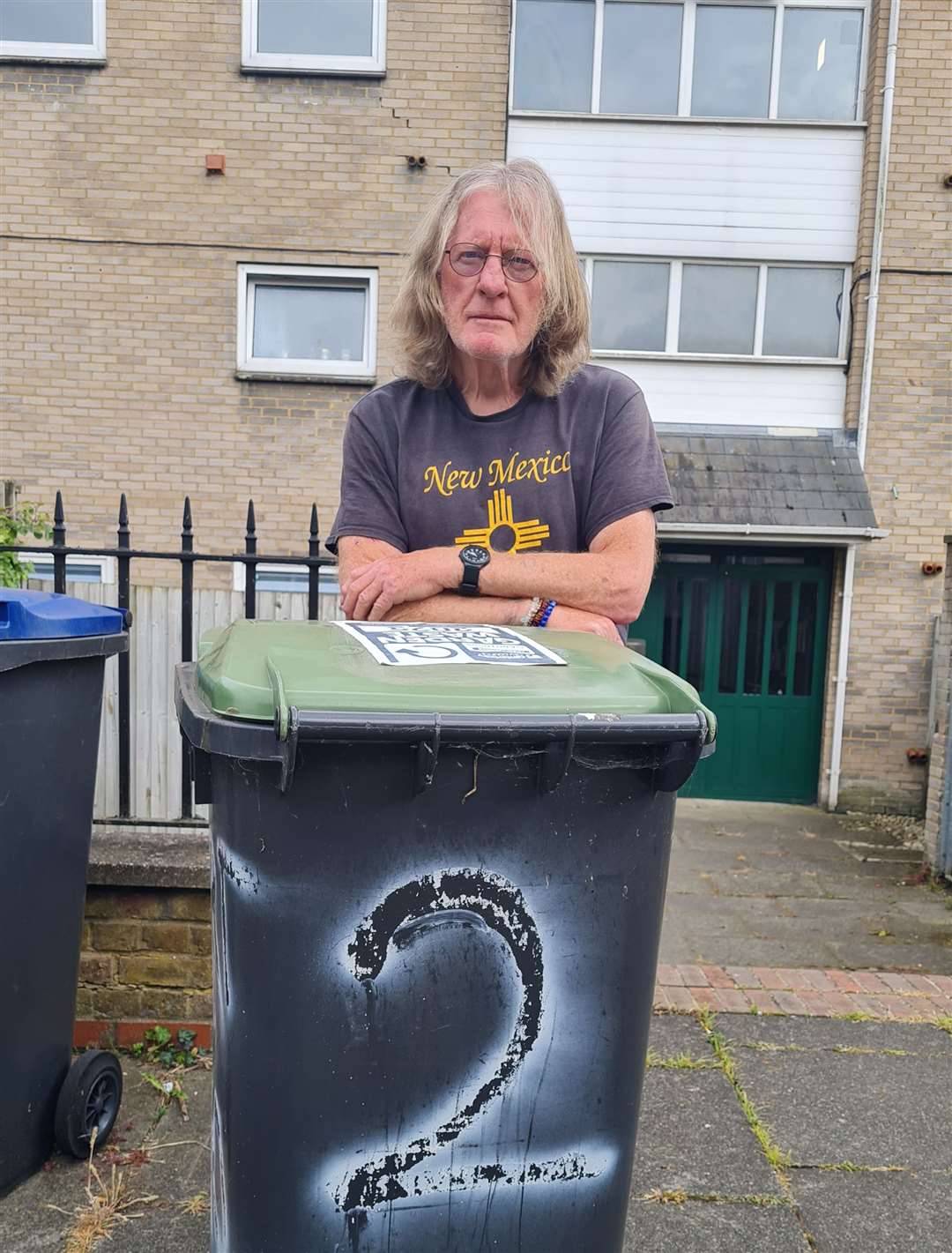 Andy Ashenhurst from Canterbury with his green bin