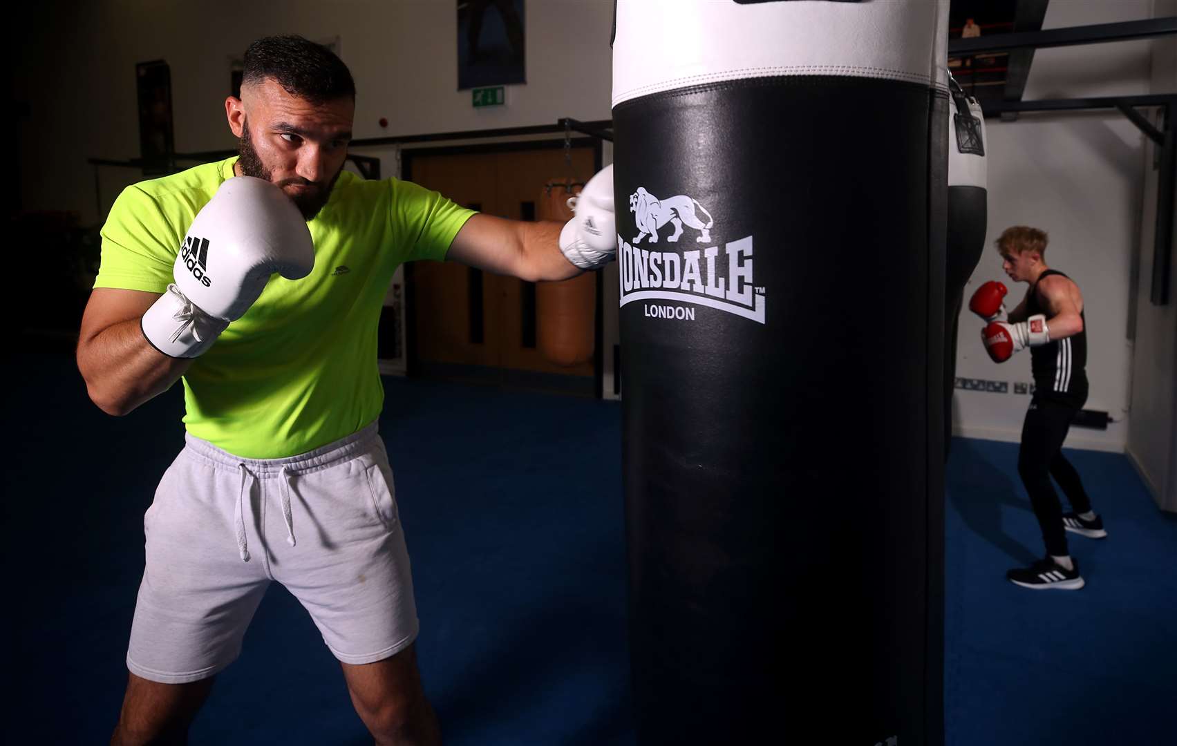 Harry Fiaz exercising at Wellington Boxing Academy in Telford (Nick Potts/PA)